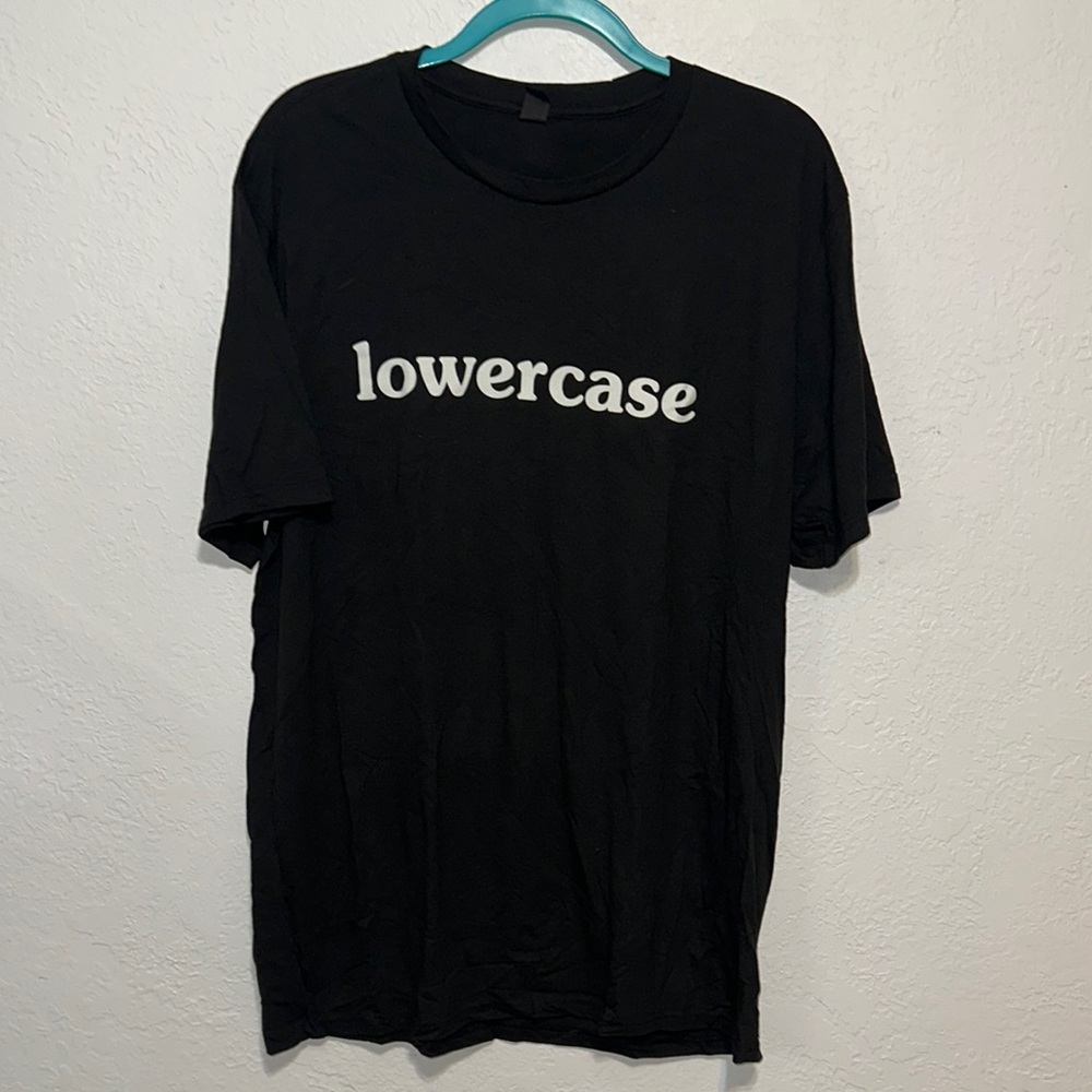 Lowercase Black Men's T-Shirt The Daily Wire Size Extra Large XL